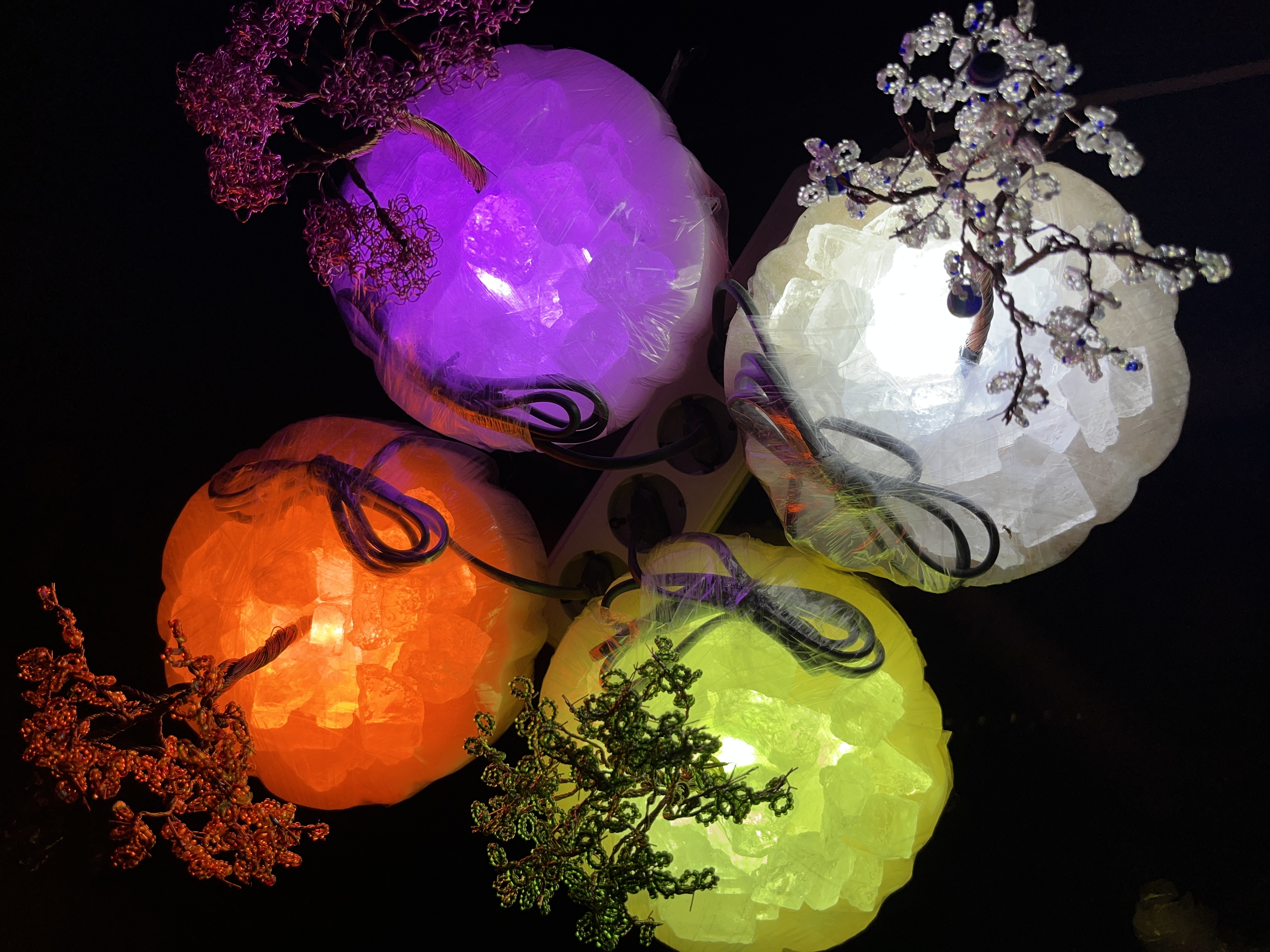 آباژور درخت در رنگ‌های مختلف