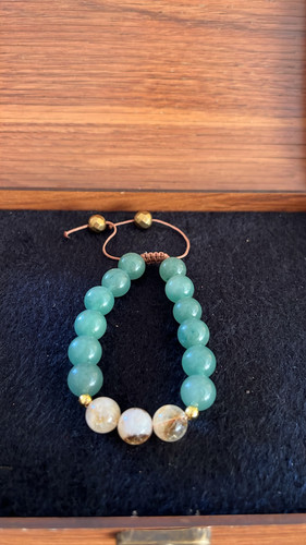 دستبند سیترین سنگ ثروت و اونتورین سنگ شانس